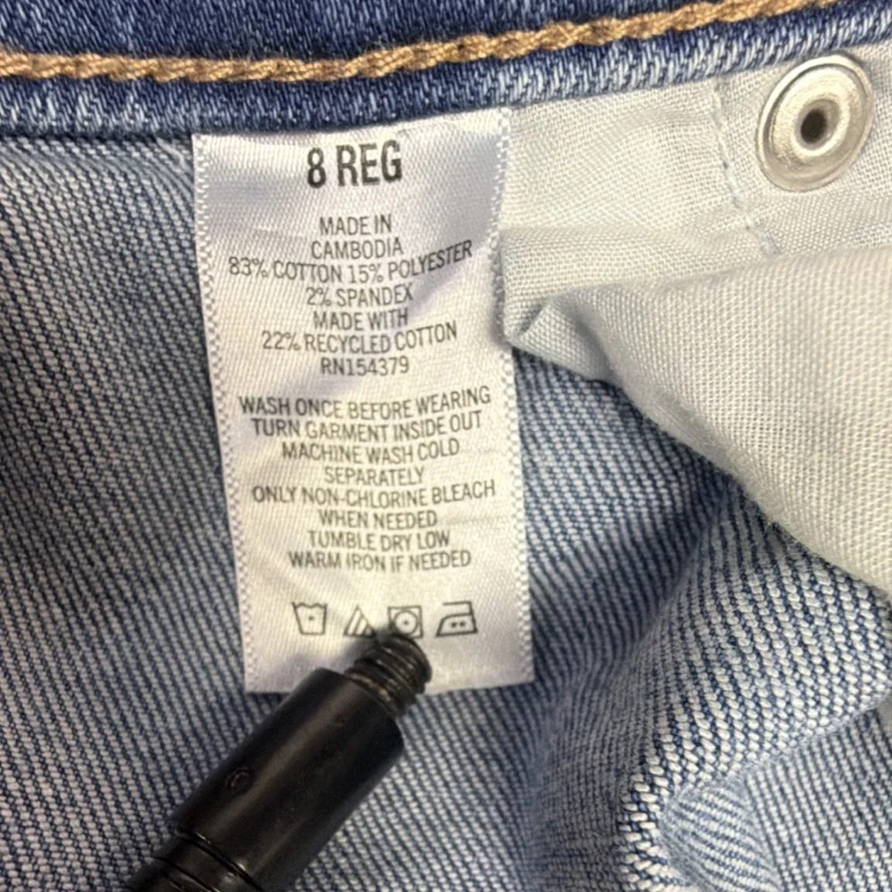 Aéropostale Mid Rise Flare Light‎ Blue Denim Jeans Stretch 5-Pocket